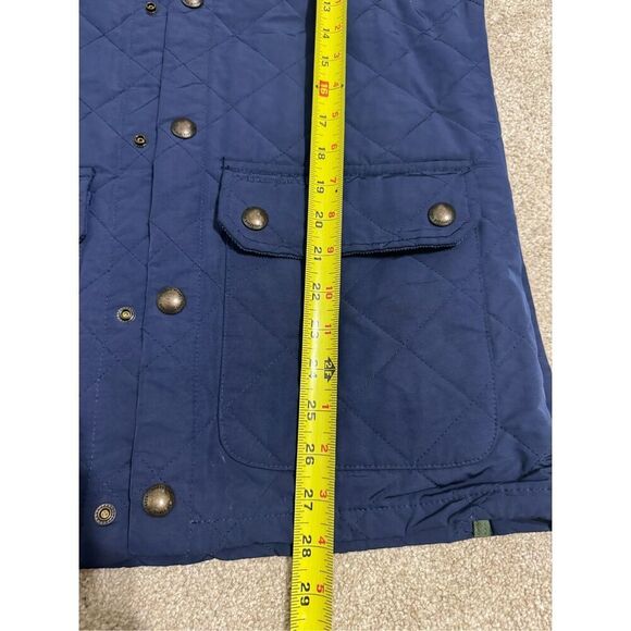 Vintage y2k Vineyard Vines diamond quilted chore barn coat lined XS navy jacket - Picture 13 of 13